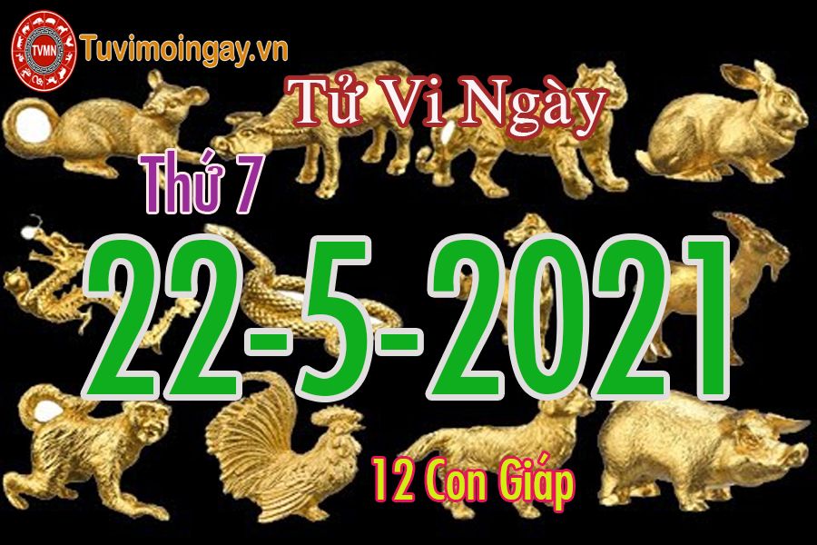 Tử vi ngày 22/5/2021 thứ 7 của 12 con giáp