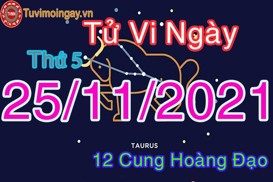 Tử vi thứ 5 ngày 25/11/2021 của 12 cung hoàng đạo