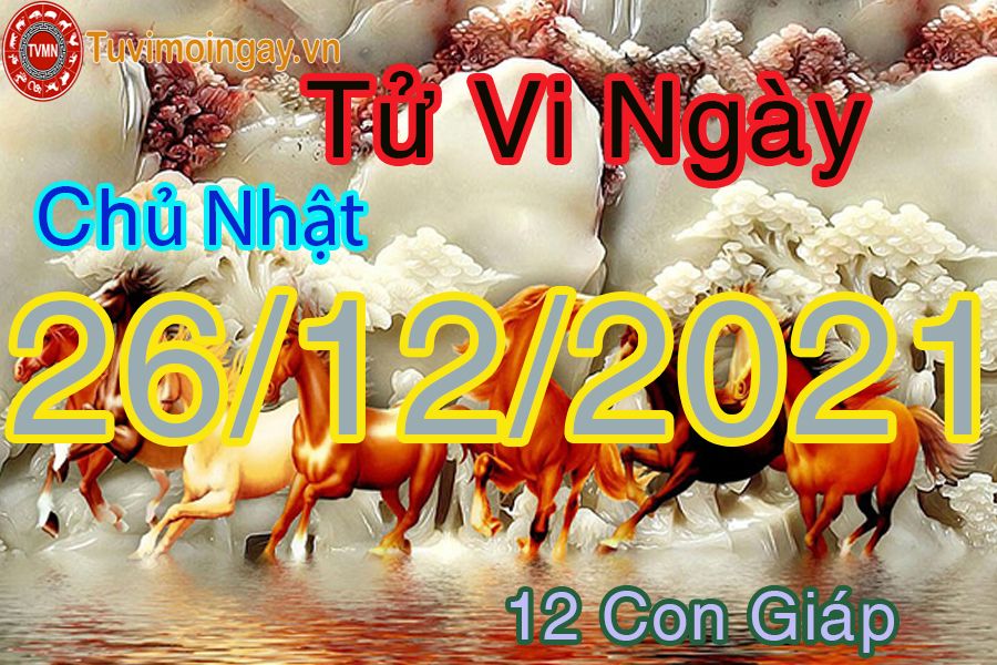 Tử vi chủ nhật ngày 26/12/2021 của 12 con giáp