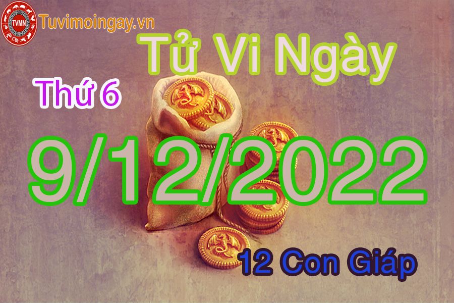 Tử vi thứ 6 ngày 9/12/2022 của 12 con giáp