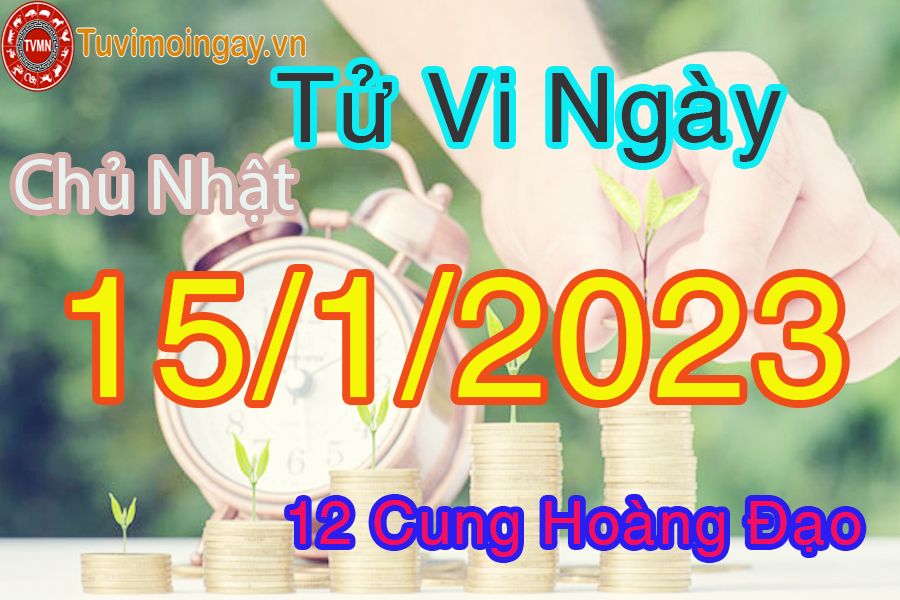 Tử vi chủ nhật ngày 15/1/2023 của 12 cung hoàng đạo