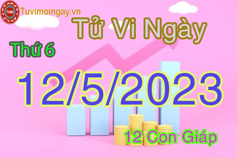 Tử vi thứ 6 ngày 12/5/2023 của 12 con giáp