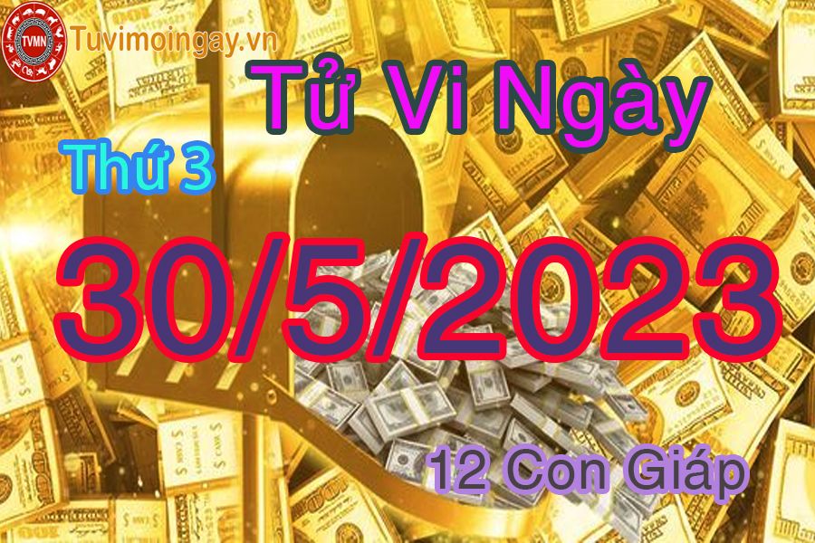 Tử vi thứ 3 ngày 30/5/2023 của 12 con giáp