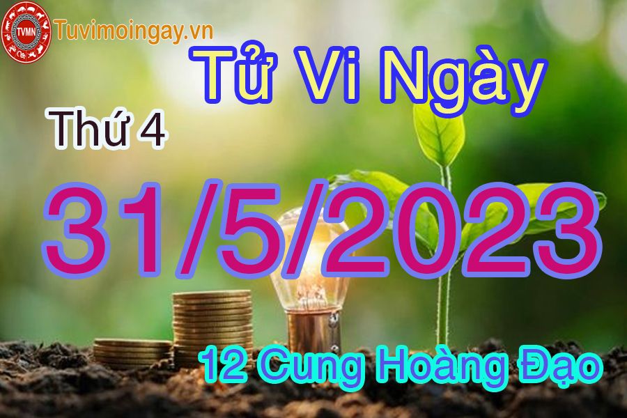 Tử vi thứ 4 ngày 31/5/2023 của 12 cung hoàng đạo