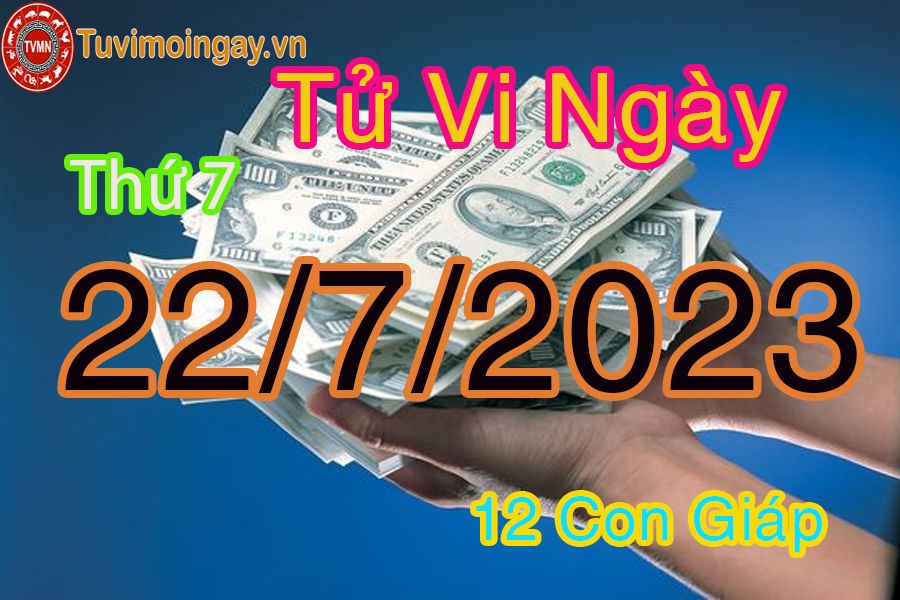 Tử vi thứ 7 ngày 22/7/2023 của 12 con giáp