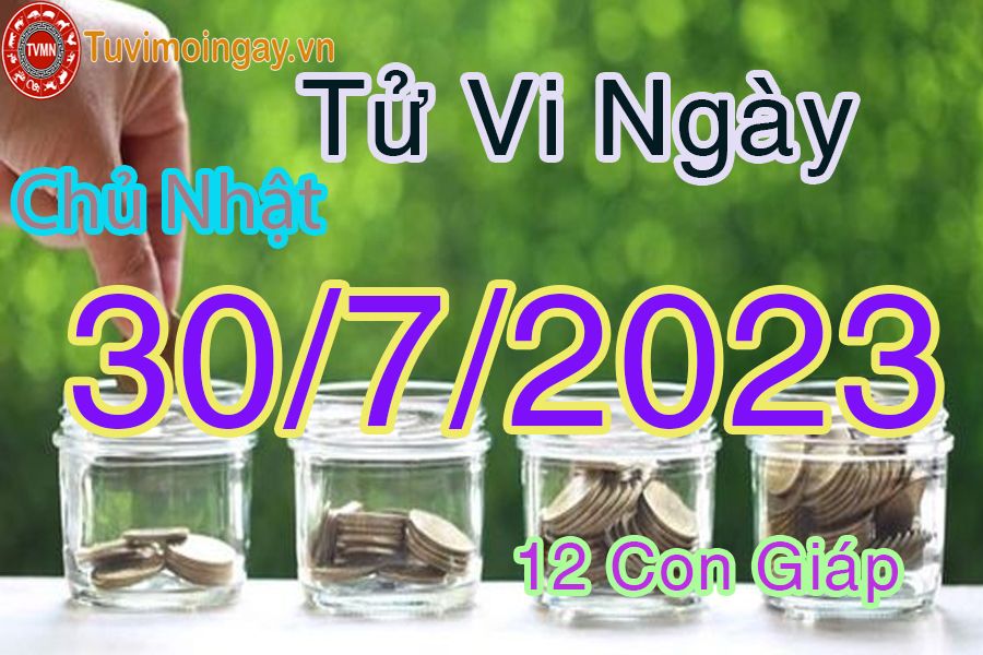 Tử vi  chủ nhật ngày 30/7/2023 của 12 con giáp