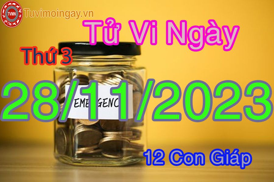 Tử vi thứ 3 ngày 28/11/2023 của 12 con giáp