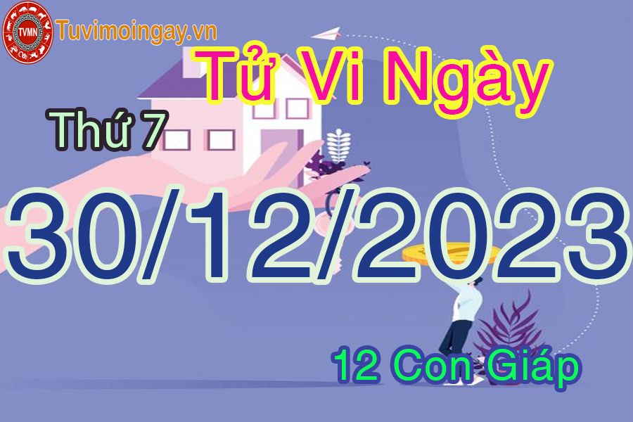 Tử vi thứ 7 ngày 30/12/2023 của 12 con giáp