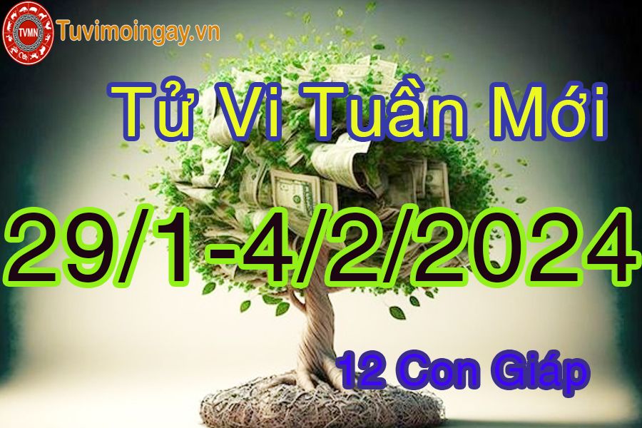  Tuần mới từ ngày 29/1 đến 4/2/2024 của 12 con giáp