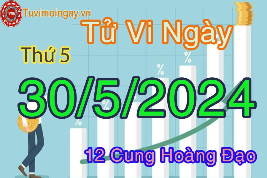 Tử vi ngày 30/5/2024 của 12 cung hoàng đạo