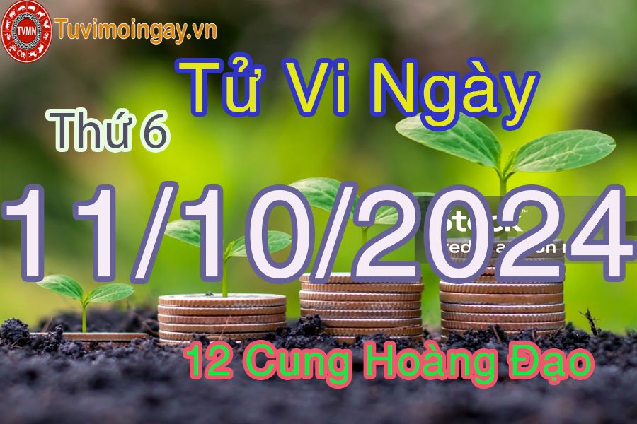 Tử vi Thứ 6 ngày 11/10/2024 của 12 cung hoàng đạo