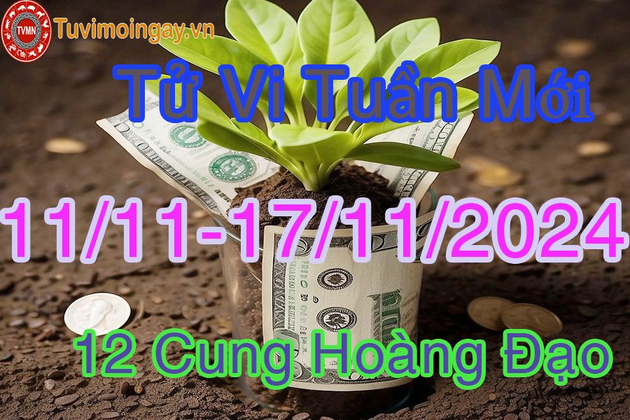  Tử vi tuần mới 12 cung hoàng đạo từ 11/11 đến 17/11/2024