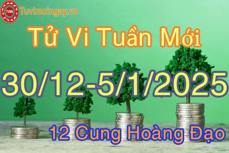 Tử vi tuần mới 12 cung hoàng đạo từ 30/12/2024 đến 5/1/2025