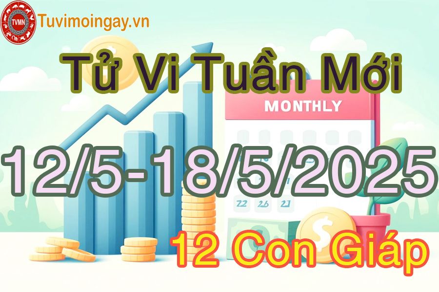 Tuần mới từ ngày 12/5 đến 18/5/2025 của 12 con giáp