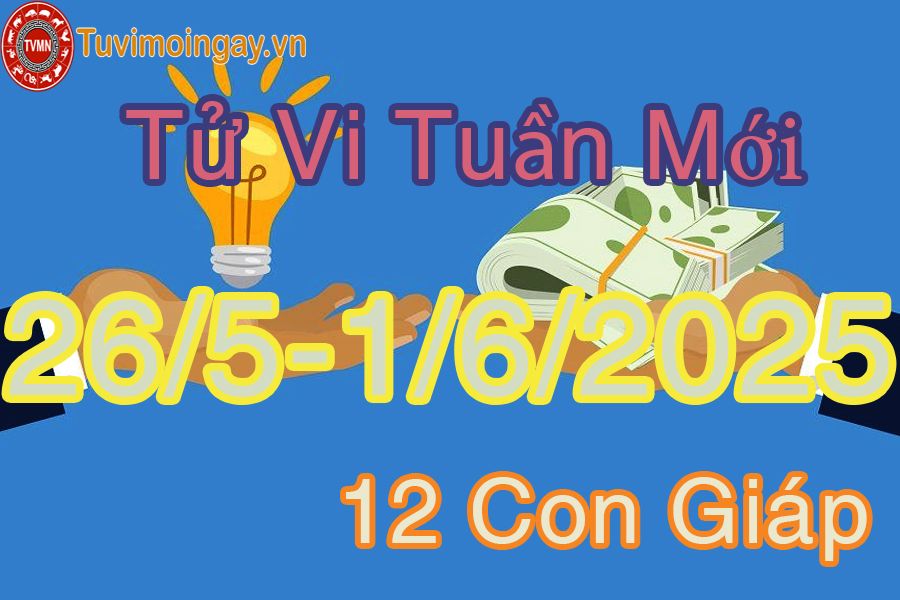 Tuần mới từ ngày 26/5 đến 1/6/2025 của 12 con giáp