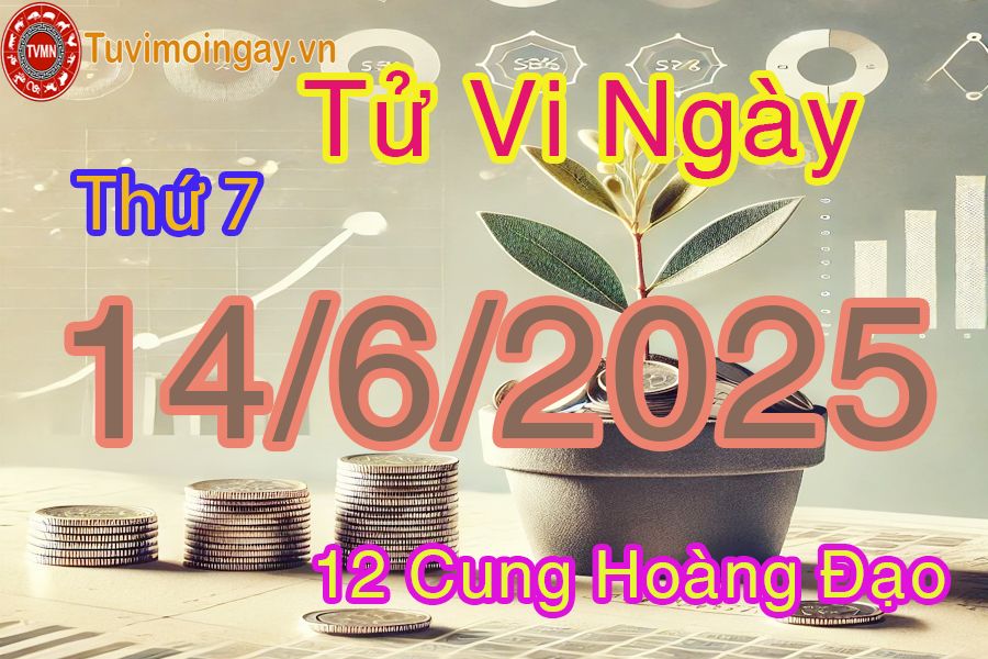 Tử vi Thứ 7 ngày 14/6/2025 của 12 cung hoàng đạo