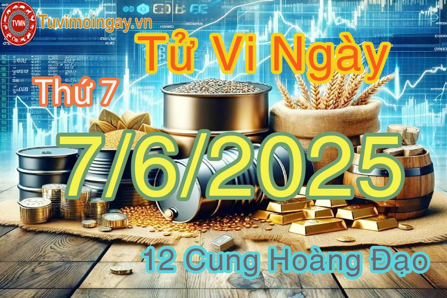 Tử vi Thứ 7 ngày 7/6/2025 của 12 cung hoàng đạo