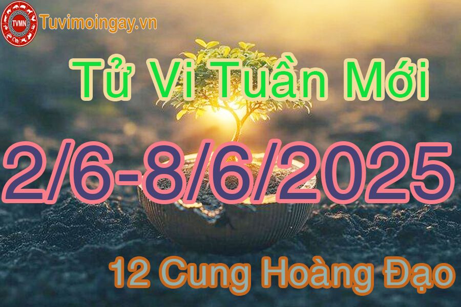 Tử vi tuần mới 12 cung hoàng đạo từ 2/6 đến 8/6/2025