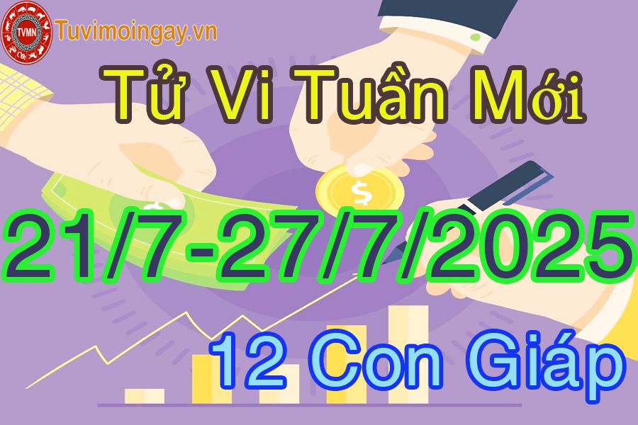 Tuần mới từ ngày 21/7 đến 27/7/2025 của 12 con giáp