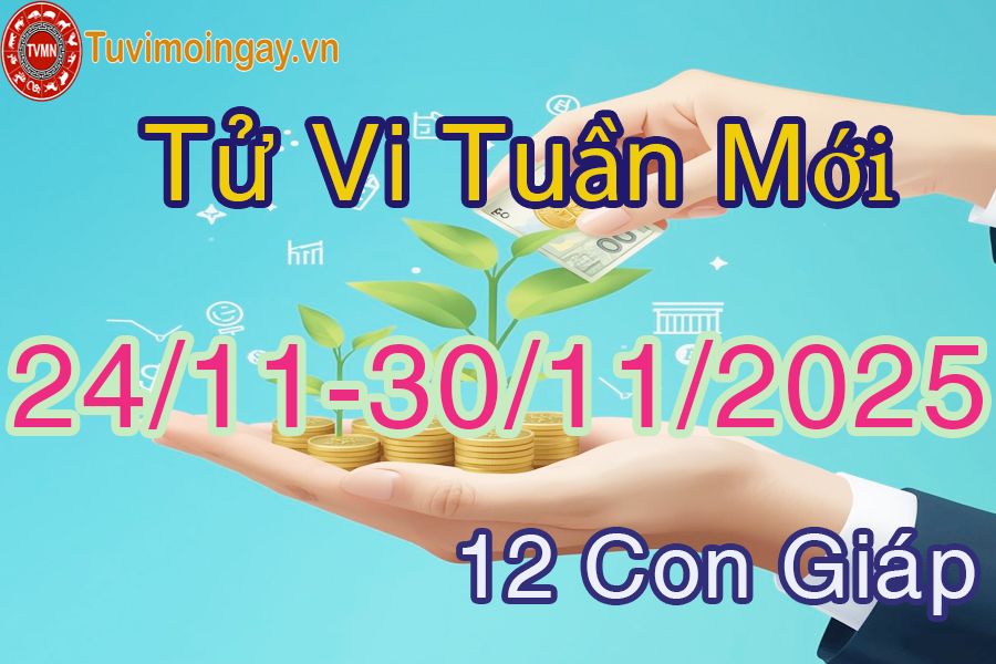 Tuần mới từ ngày 24/11 đến 30/11/2025 của 12 con giáp