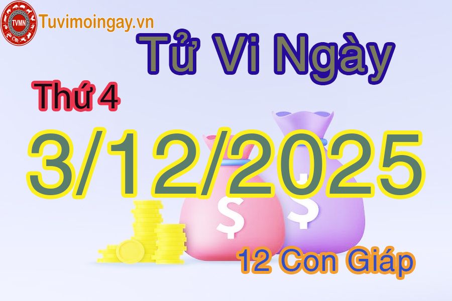 Xem bói ngày 3-12-2025 Thứ 4