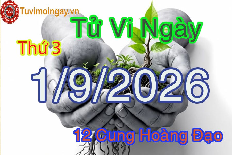 Tử vi Thứ 3 ngày 1/9/2026 của 12 cung hoàng đạo Tử vi Thứ 3 ngày 1/9/2026 của 12 cung hoàng đạo