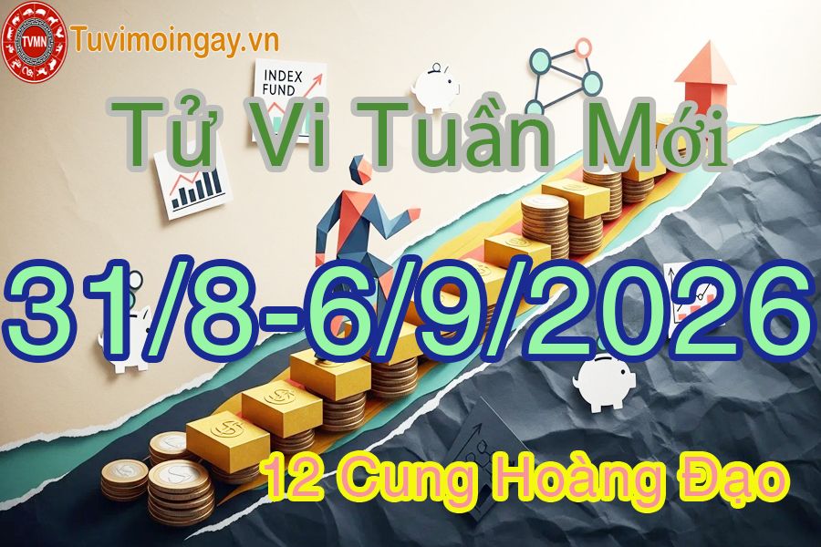 Tử vi tuần mới 12 cung hoàng đạo từ 31/8 đến 6/9/2026 Tử vi tuần mới 12 cung hoàng đạo từ 31/8 đến 6/9/2026